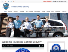 Tablet Screenshot of accesscontrolsecurity.com